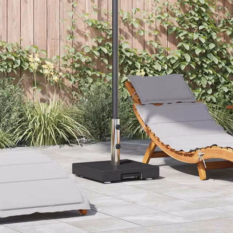 Maison Exclusive - Portaombrelli, 29 kg, nero, in granito, forma quadrata