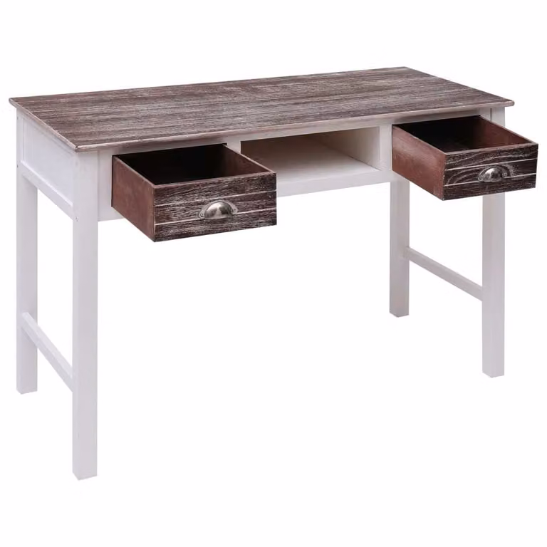 Scrivania Marrone 110x45x76 cm in Legno