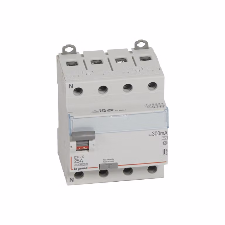 Interruttore differenziale industriale 4P 300mA 25-63 A 10kA classe AC LEGRAND DX³ 411664 25 A
