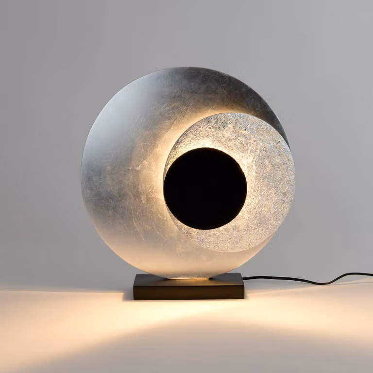 Holländer Lampada da tavolo a LED La Bocca, Cromo / Argento, Soggiorno / Sala da pranzo, Metallo, Lampada da tavolo LED
