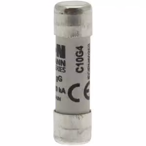 Inserto fusibile Eaton, bassa tensione, 4 A, CA 500 V, 120 kA, 10 x 38 mm, gL/gG, IEC C10G4