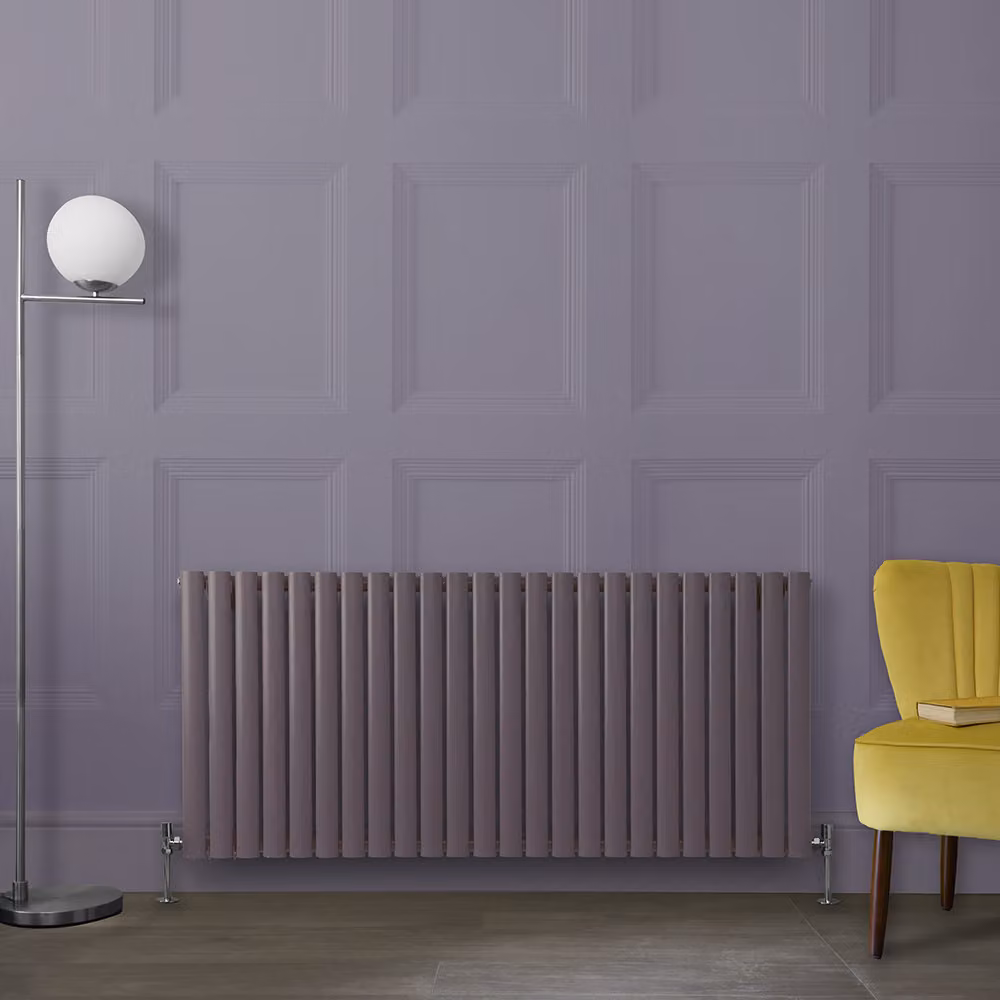 Radiatore di Design Orizzontale Viola (Dahlia Viola) - 635mm x 1416mm - Pannello Doppio  - Revive