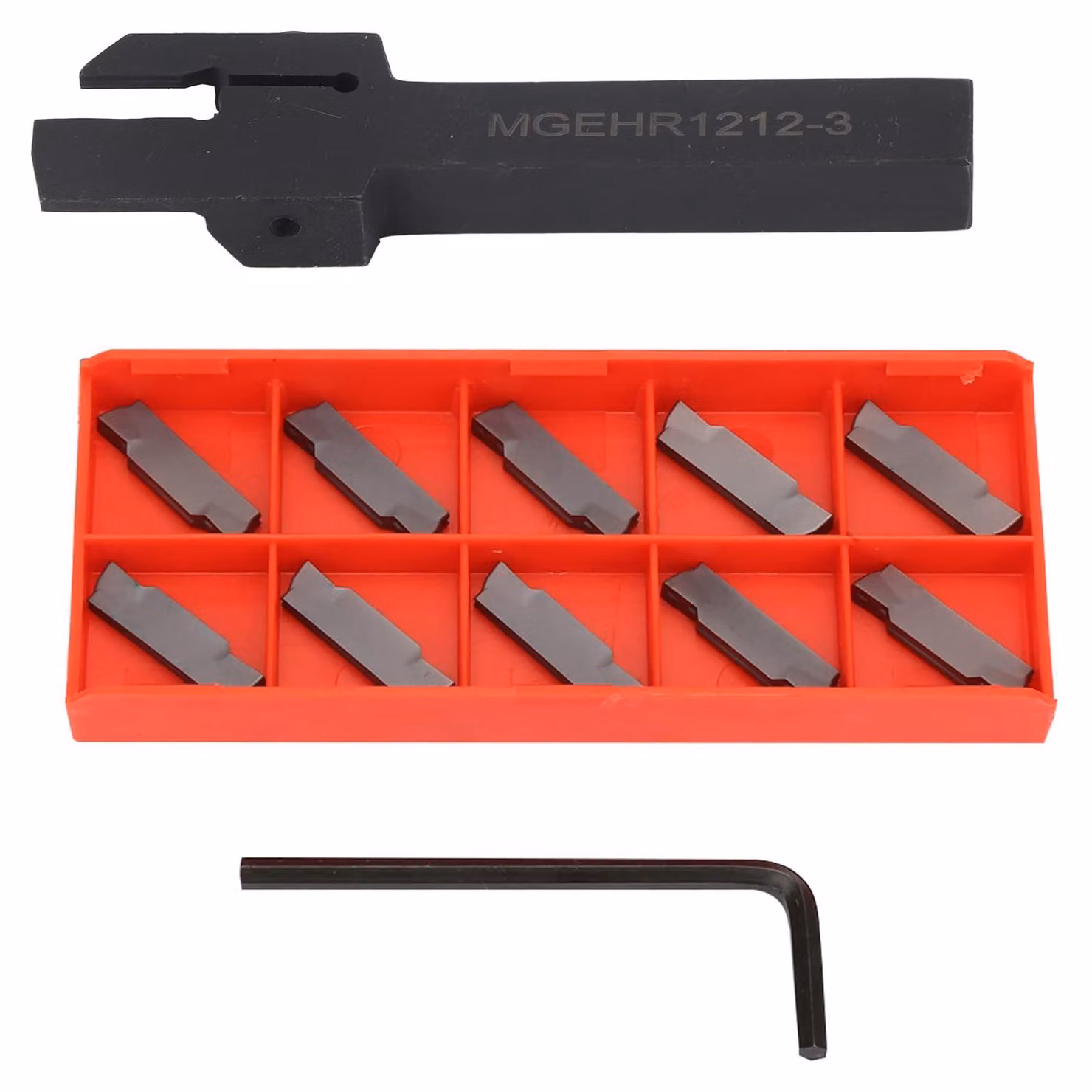 Utensili da taglio di alta qualità - Inserti/Supporti - Lavorazione del metallo - 10 pezzi - Elevata durezza - Lunga durata - Utensili per tornitura