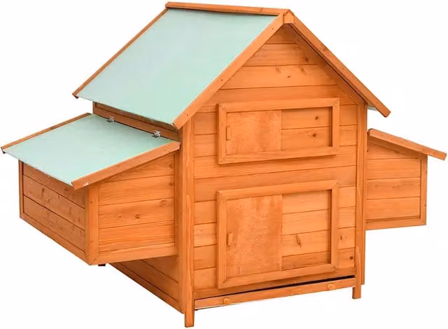 Pollaio 150x96x110 cm in Legno Massello di Abete