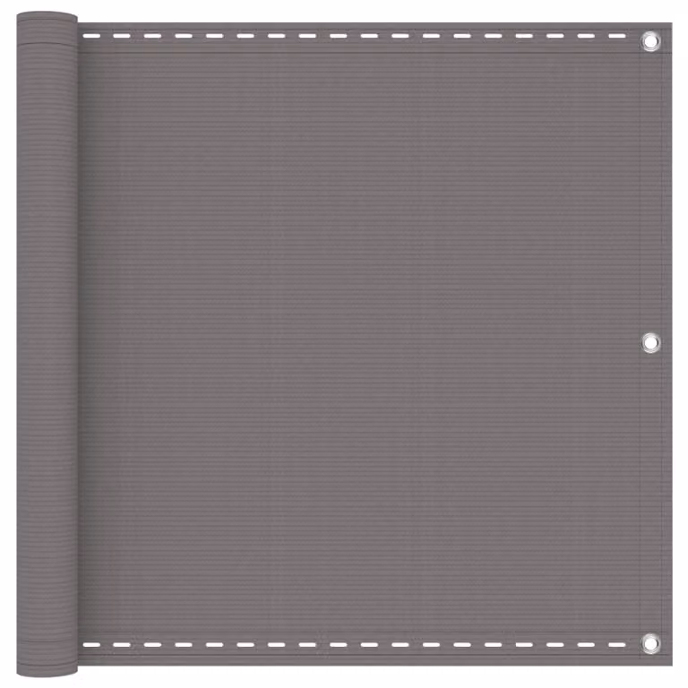 Schermo da balcone rettangolare vidaXL in HDPE e alluminio, grigio, L: 300 cm, H: 90 cm