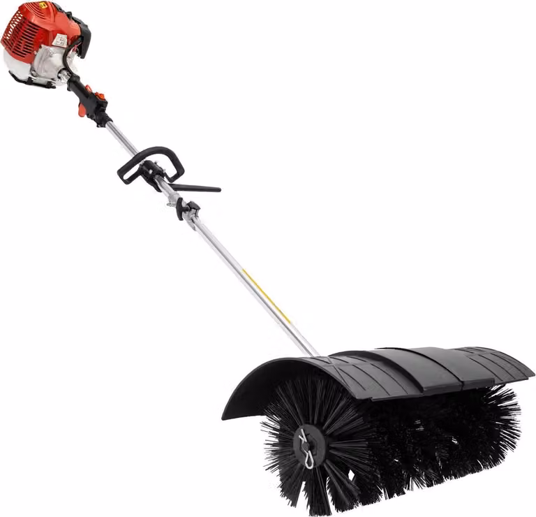 Spazzatrice a benzina - Spazzatrice manuale - Motore a 2 tempi da 52 cm³ - 1,7 kW / 2,3 CV - 8500 giri/min - Serbatoio da 1 l - Nero