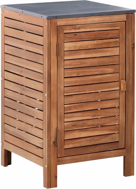 Mobile da cucina per esterni in legno di acacia marrone marrone 1 anta 50 x 50 x 83 cm Giardino Cucina Pranzo