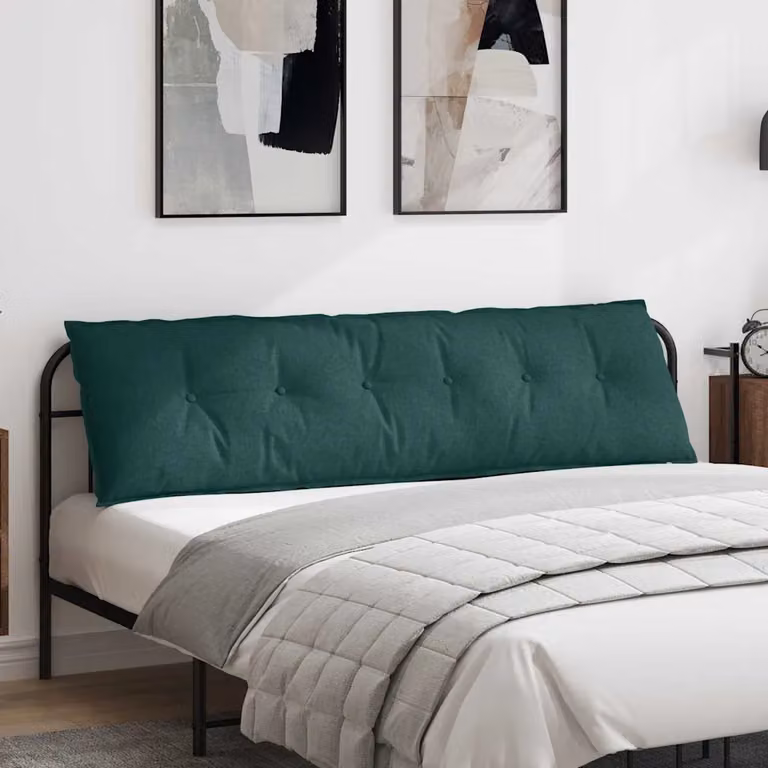 vidaXL Cuscino per Schiena Verde con Rivestimento in Poliestere L: 180 cm, P: 50 cm, H: 19 cm