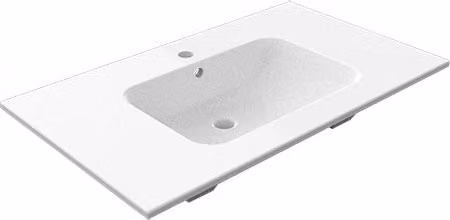Consolle rettangolare in ceramica bianca lucida DianFlex per bagno