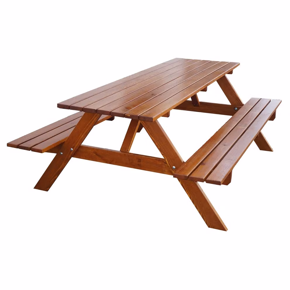 Set da giardino con panche in legno PIKNIK 160 cm laccato