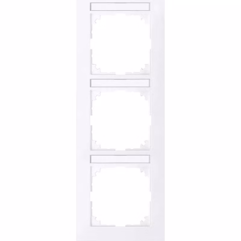 MERTEN MEG4032-3625 Cornice a 3 moduli M-Pure bianco attivo