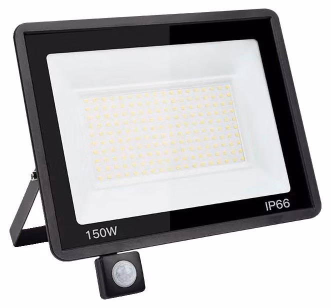 Proiettore, impermeabile IP66, efficiente dal punto di vista energetico, sensore di movimento da 150 W, bianco freddo (5500-7000 K)
