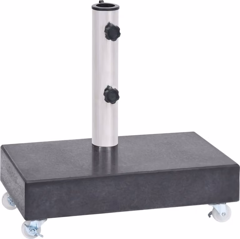 Base per Ombrellone Nera 45x25x8,3 cm in Granito