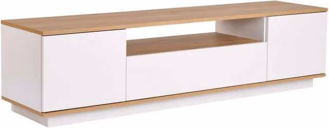 Mobile TV in legno "Veramont" - 180 x 44 x 44 cm - Marrone chiaro