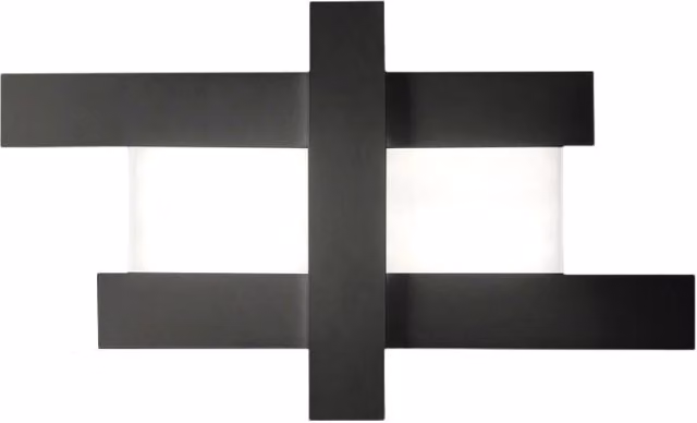 Plafoniera LED Gealuce Doha Nero, Luce Calda 3000K, 50W 4470lm, in Alluminio e Metacrilato – 2