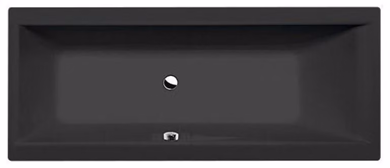 CLEO vasca rettangolare con piedini170x70x48cm, nero opaco