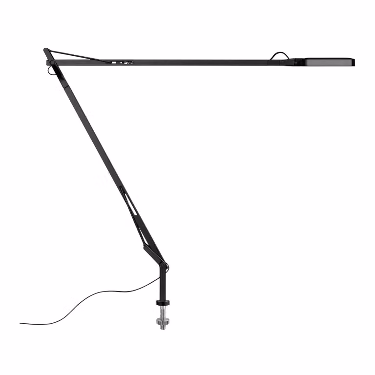 Flos - Kelvin Led Desk support (visible cable) - Lampada da tavolo - Nero