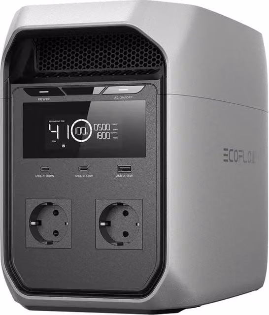 EcoFlow DELTA 3 Classic Stazione di Alimentazione Portatile 1024 Wh 2400 W Nero Grigio
