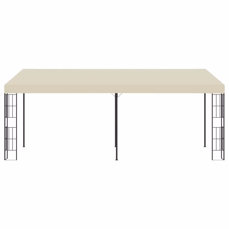 vidaXL Padiglione a muro 3x6 m tessuto crema