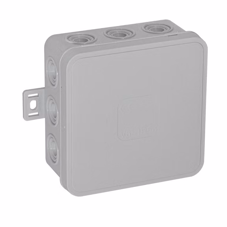Scatola da incasso per spina grigia 80x85x41 IP54 Viplast 03603