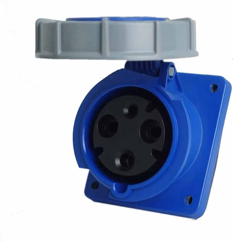 Presa angolare da incasso 63A/3P 230V IP67 Presa a muro 4624