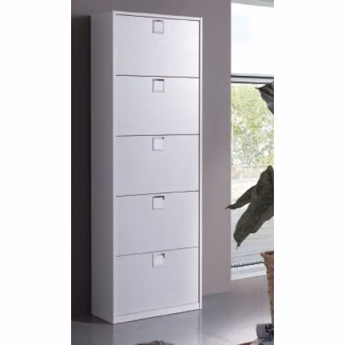 Scarpiera moderna in legno 5 vani Family