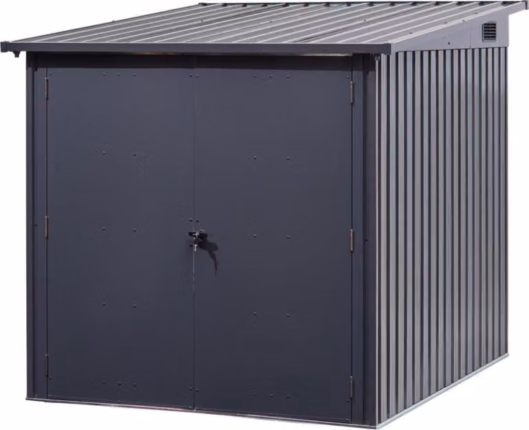 Garage per biciclette floraworld per 3 biciclette, 164 x 204 x 145/163 cm