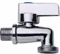 Rubinetto per lavatrice Idro Bric in ottone cromato 1/2"