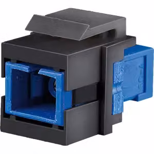 BACHMANN Accoppiatore Keystone in fibra ottica simplex SC/SC, nero / blu