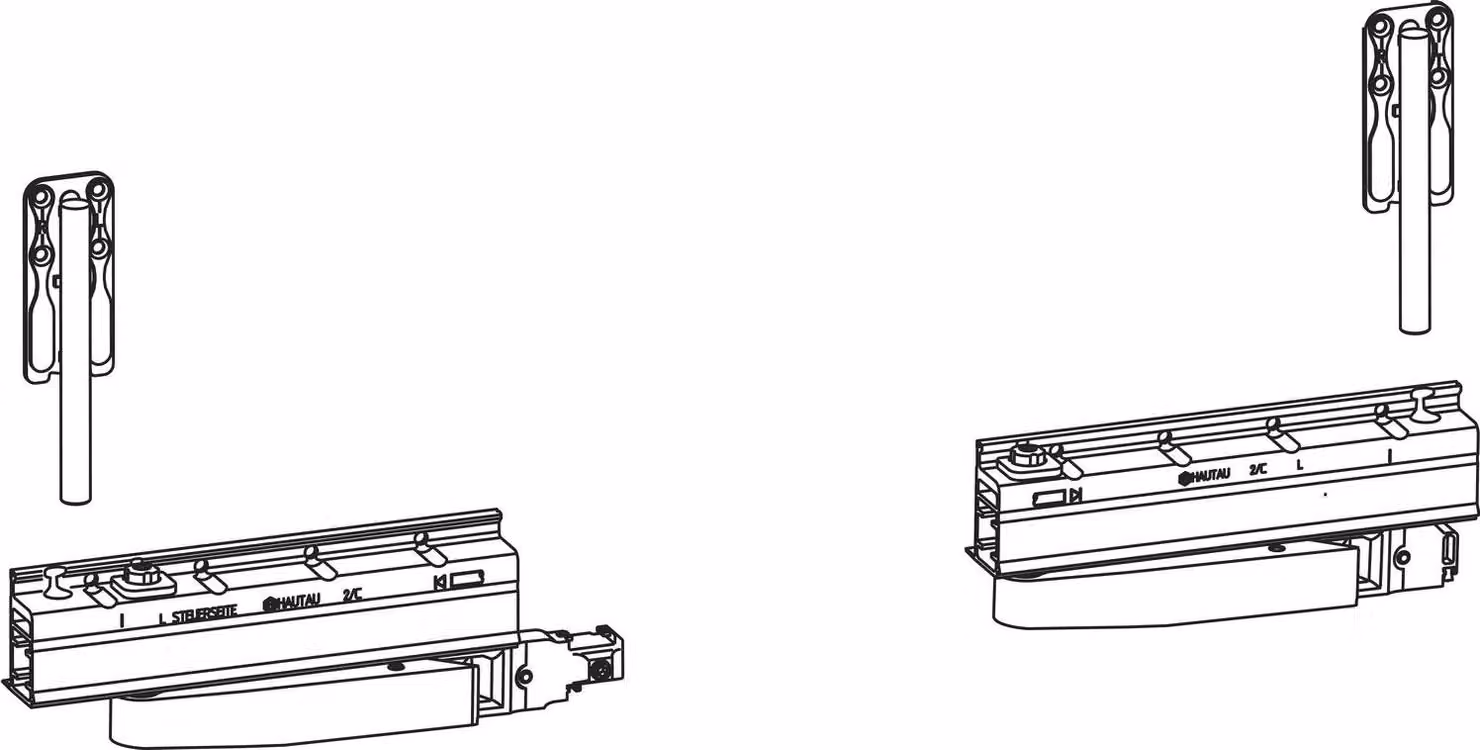HAUTAU ATRIUM HKS 160 S senza chiusura centralizzata, sinistra, 160kg, 1 scatola base
