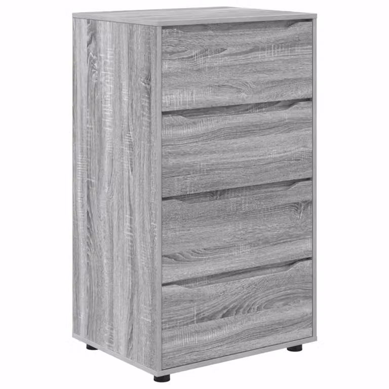 Armadio da stoccaggio moderno vidaXL in legno MDF grigio L/P/H: 60 x 48 x 105 cm