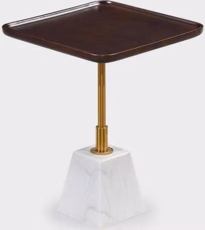 Weiß-Brauner Metalltisch Designer Beistelltische Luxus Couchtische