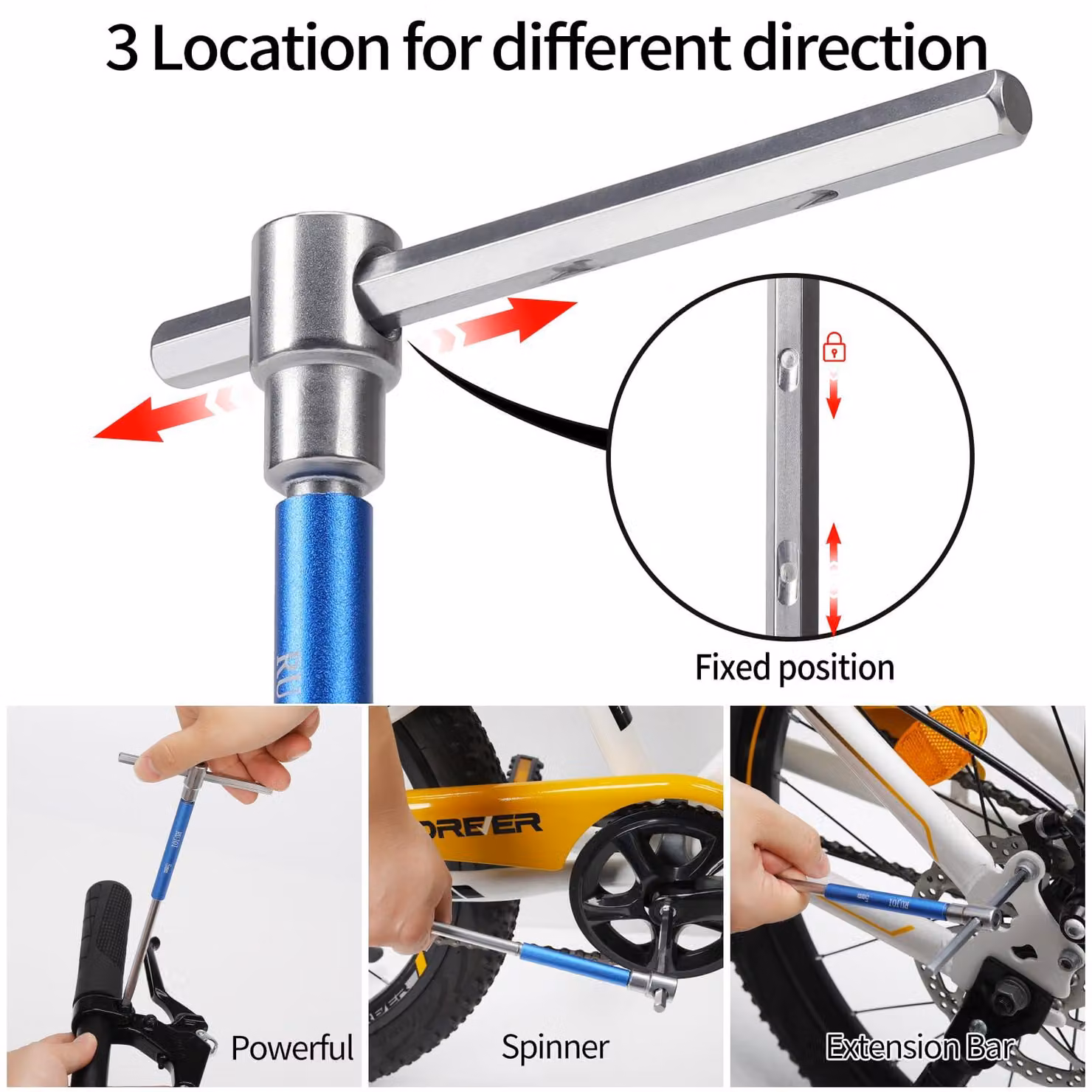 Set di chiavi a bussola da 8 pezzi, da 2 a 10 mm, con manico a "T", in acciaio cromo-vanadio, per uso in officina
