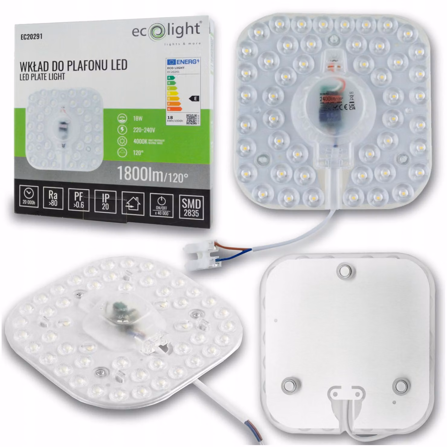 18W 4000K Neutro 230V 1800Lm Luce Pillare A Led Per Magneti