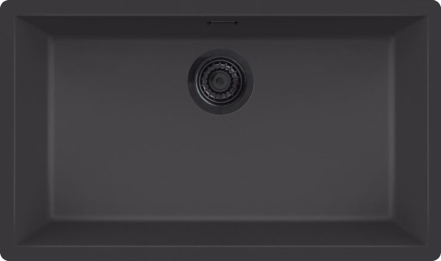 REGINOX R40270, lavello in granito "Regi Granite" modello MESSINA 70, colore nero, adatto a mobili da 80 cm / da incasso a filo piano