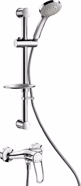 Sistema doccia Delabie con EHM 2539EP, connessioni a S STOP/CHECK