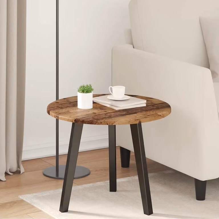 Piano del tavolo rotondo vidaXL in legno ingegnerizzato marrone, Ø 50 cm, H 1,5 cm