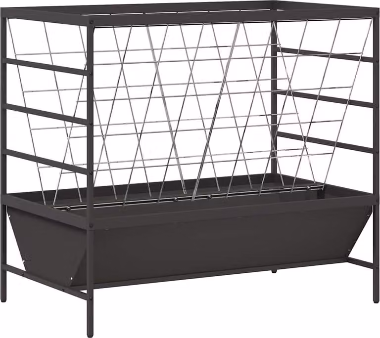 Mangiatore per Bestiame Nero 100 x 60 x 90 cm