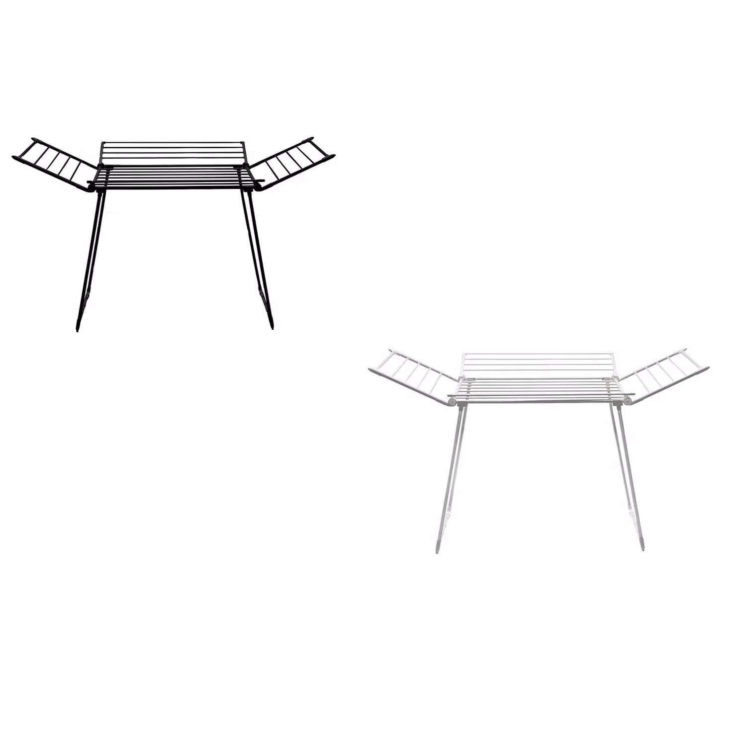 Stendibiancheria da pavimento Flex Grid 4 Vestiamo Casa, nero, con 21 metri di stenditura e bracci pieghevoli – 2