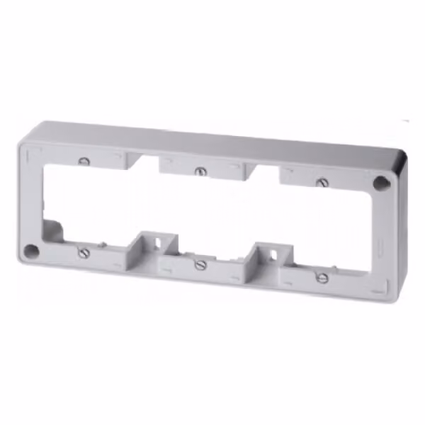 Berker 10310069 Cornice da incasso a 3 vie, bianco polare, lucidoSupporto da incasso, accessori