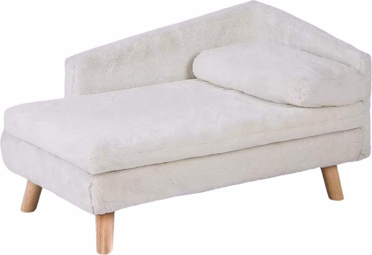 Divano per cani/gatti Cevila - Su gambe - Panca per animali domestici in peluche - 70 cm