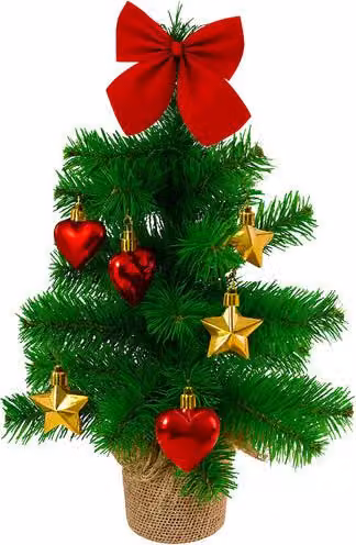 Albero di Natale artificiale 45 cm - Compatto, realistico, decorato