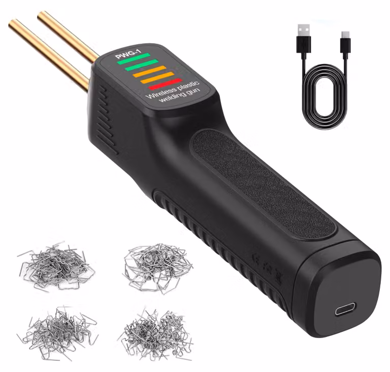 Saldatrice per plastica, senza fili, con batteria da 2600 mAh, mini e portatile, ideale per la riparazione di paraurti e fari