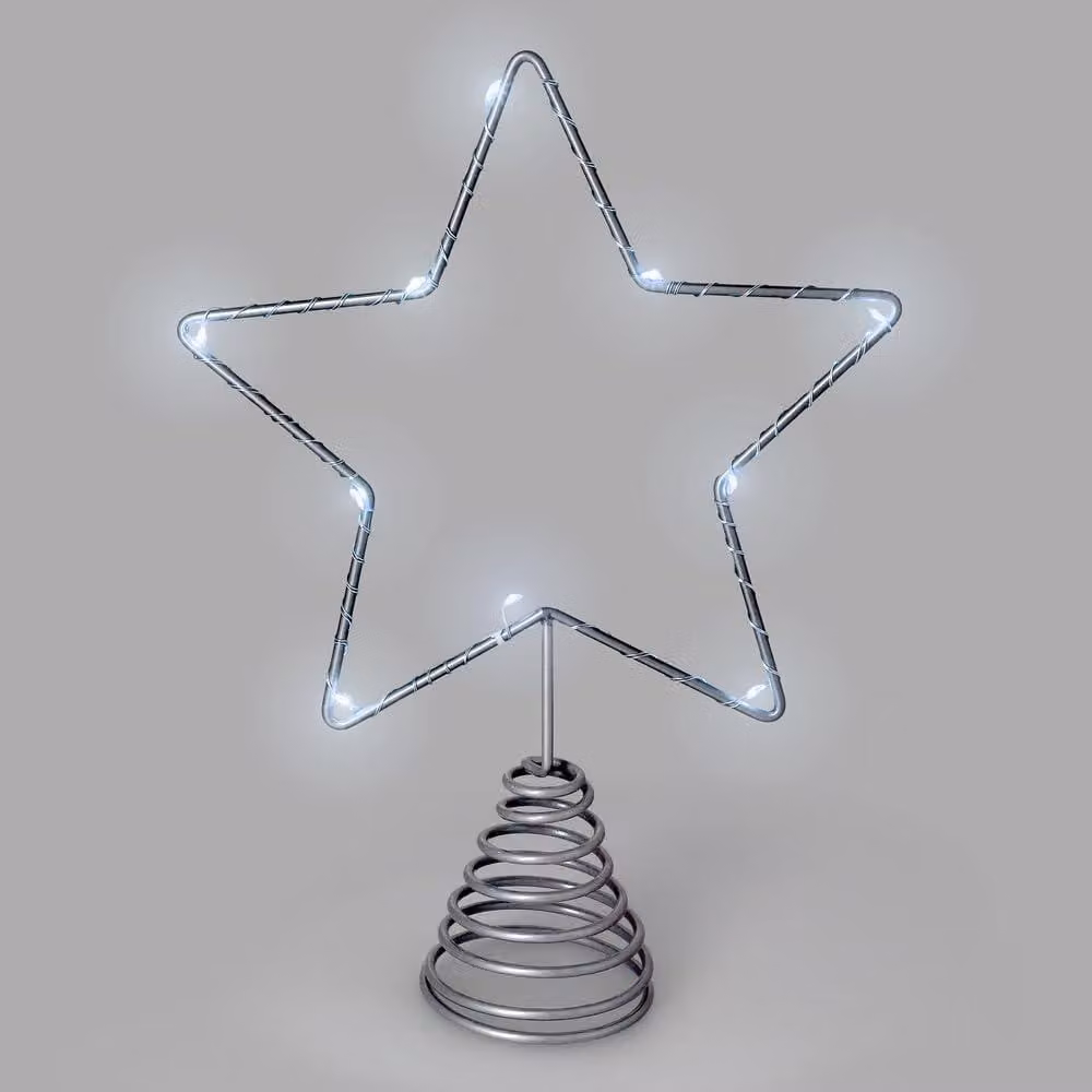 Catena luminosa, 10 LED bianchi freddi, grado di protezione IP20, per uso interno, alimentazione a batteria
