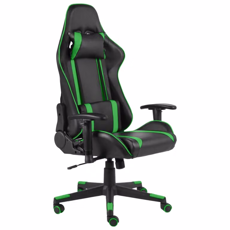 Sedia da gioco girevole in PVC verde