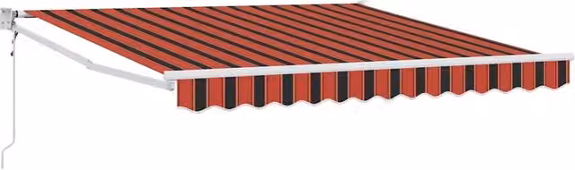 Tenda da Sole | Tenda parasole Arancione e Marrone 350 x 250 x 165 cm Poliestere