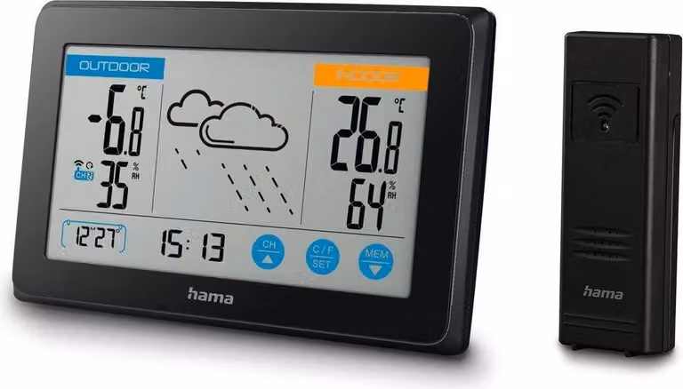 Hama 186314 Hama Wetterstation Touch schwarz