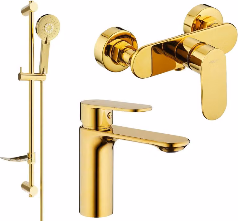 Mexen Milo DF40 set doccia, oro - 71304DF40-50