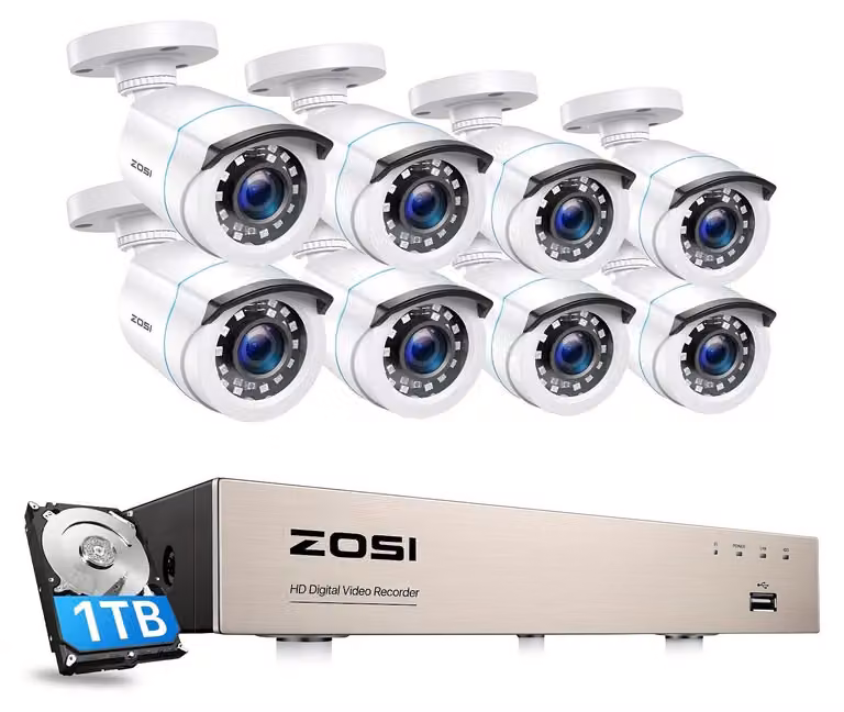 Kit di telecamere di sicurezza - Telecamera di sorveglianza - Telecamera CCTV - Sistema di sicurezza - Telecamera di videosorveglianza