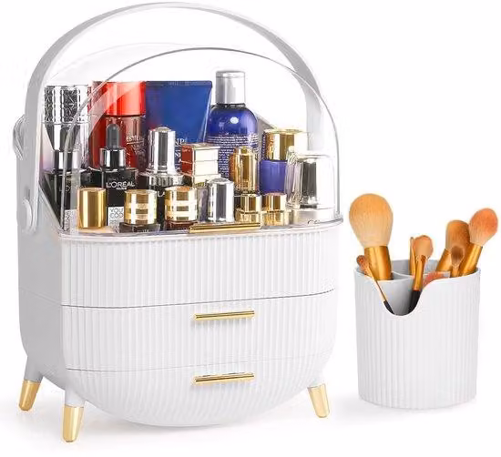 Set di organizer - design compatto - 2 pezzi - ecologico - 11,4 x 8,1 x 14,1 cm